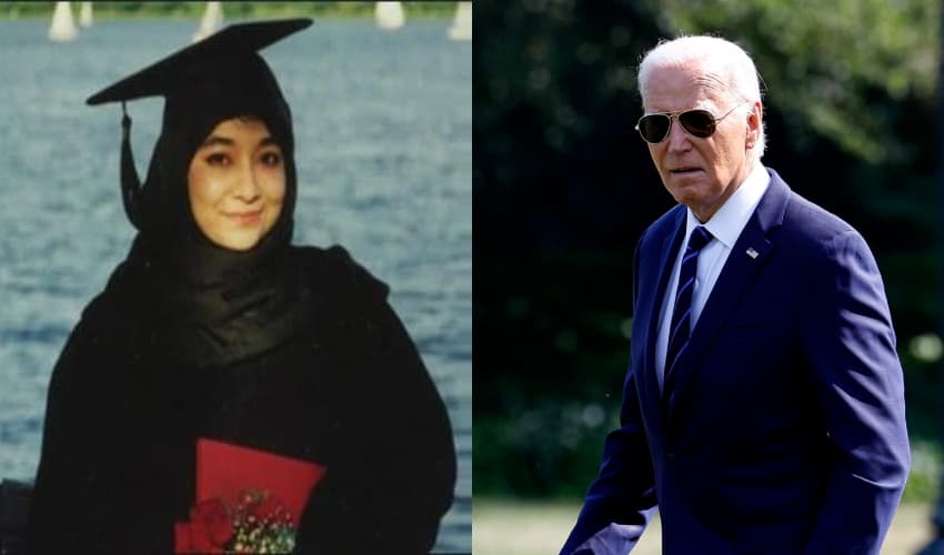 Aafia Siddiqui seeks presidential pardon from Biden (Courtesy: Online) Aafia Siddiqui seeks presidential pardon from Biden (Courtesy: Online)