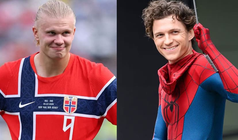Tom-Holland--Erling-Haaland Tom-Holland--Erling-Haaland