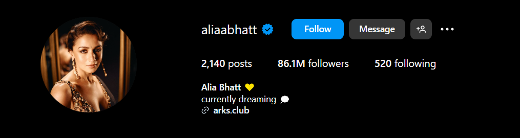 Alia Bhatt Instagram