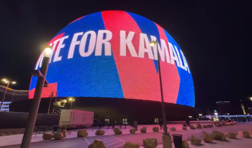 Kamala Harris Las Vegas Sphere