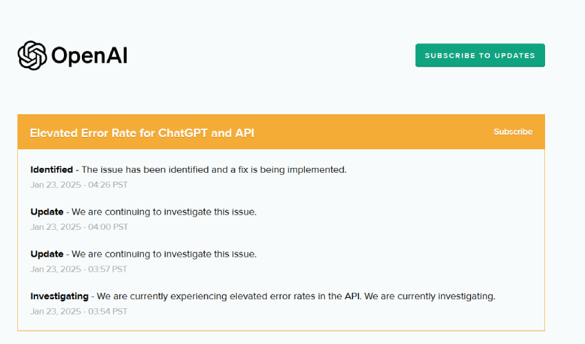 OpenAI Status