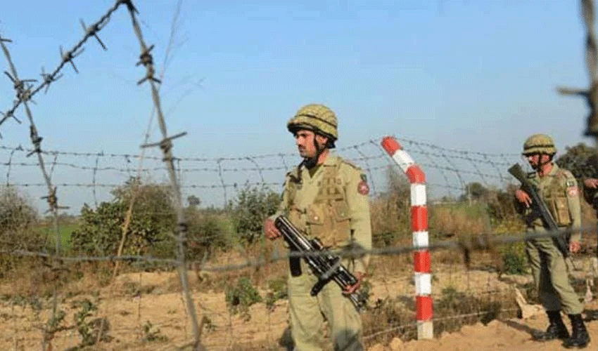Pakistan Rangers personnel celebrate Eid at Pak India Border