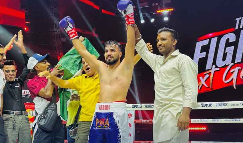 Pakistani boxer Shaheer Afridi defeats Indian rival in Bangkok