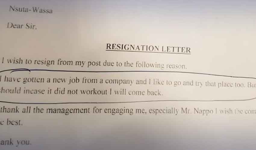 'I'll be back': Candid resignation letter goes viral for honesty